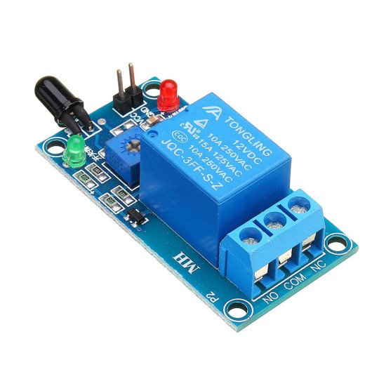 Flame Flare Detection Sensor Module 12V Infrared Receiver Module for Arduino - products that work with official Arduino boards