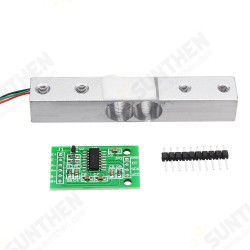 HX711 24bit AD Module + 1kg Aluminum Alloy Scale Weighing Sensor Switch Load Cell Kit HX711 24bit AD Module + 1kg Aluminum Alloy Scale Weighing Sensor Switch Load Cell Kit