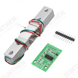 HX711 24bit AD Module + 1kg Aluminum Alloy Scale Weighing Sensor Switch Load Cell Kit HX711 24bit AD Module + 1kg Aluminum Alloy Scale Weighing Sensor Switch Load Cell Kit