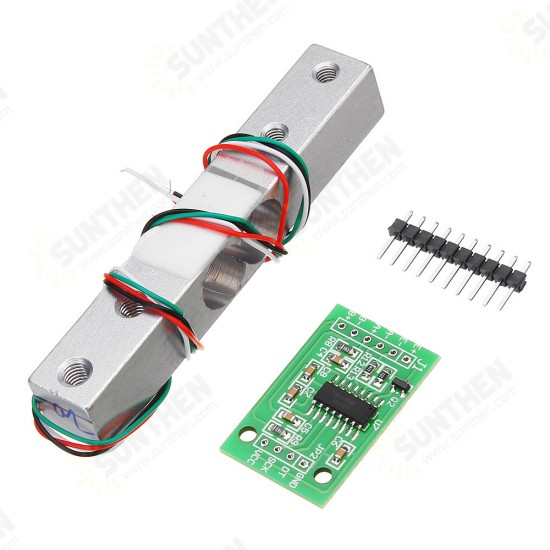 HX711 24bit AD Module + 1kg Aluminum Alloy Scale Weighing Sensor Switch Load Cell Kit