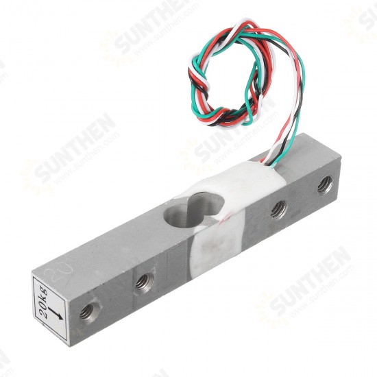 HX711 Module + 20kg Aluminum Alloy Scale Weighing Sensor Load Cell Kit