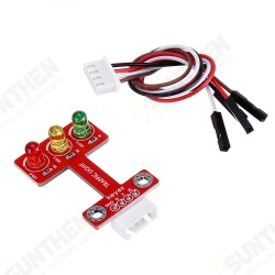 Brick LED Emitting Traffic Light Module(pad hole) Anti-reverse Plug White Terminal Brick LED Emitting Traffic Light Module(pad hole) Anti-reverse Plug White Terminal
