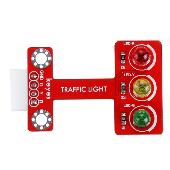 Brick LED Emitting Traffic Light Module(pad hole) Anti-reverse Plug White Terminal