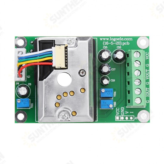 PM2.5 Detecting Dust Transmitter High Precision Dust Sensor Module Dust Concentration 0-10V 4-20mA Output