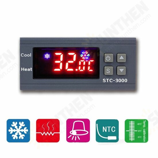 STC-3000 High Precision 110V-220V Digital Thermostat Temperature Controller Thermometer Sensor Hygrometer Module