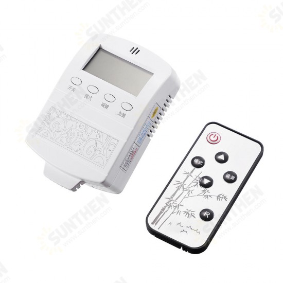 ZFX-W01 Carbon Crystal Plate Thermostat Socket Temperature Control Remote Control Switch Radiator Temperature Controller 2000W AC 220V