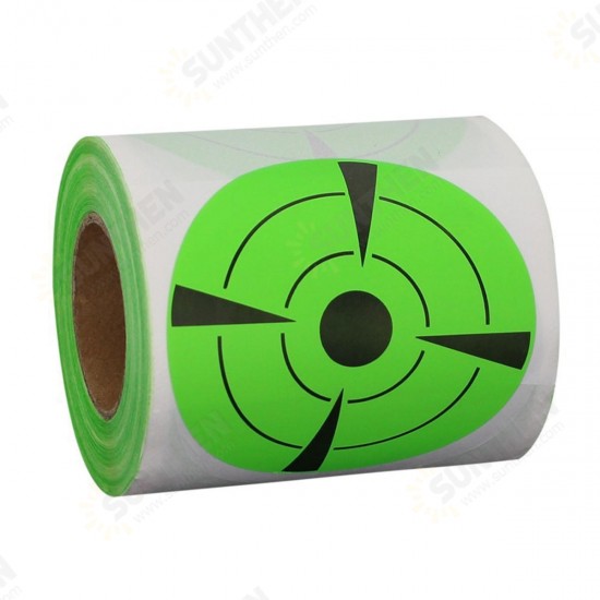 100pcs Roll Dia 7.5cm Shooting Target Stickers Adhesive Hunting Training Supplies