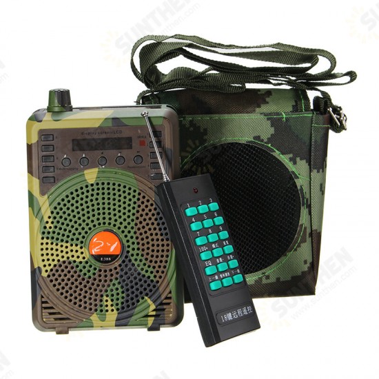 48W Remote Control Camouflage Electric Hunting Decoy Speaker MP3 Speaker Kit Hunting Decoy Calls Electronic Bird Caller