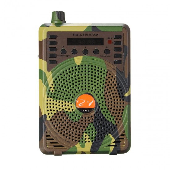 48W Remote Control Camouflage Electric Hunting Decoy Speaker MP3 Speaker Kit Hunting Decoy Calls Electronic Bird Caller