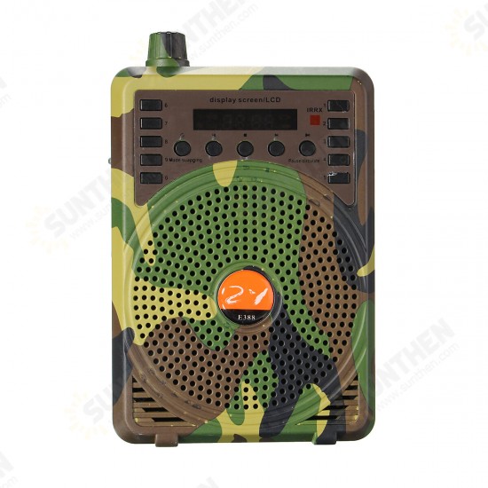 48W Remote Control Camouflage Electric Hunting Decoy Speaker MP3 Speaker Kit Hunting Decoy Calls Electronic Bird Caller