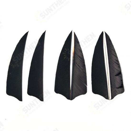 50pcs 4 Inch Arrow Feathers Fletching Left Or Right For Archery Bow Hunting Accessories