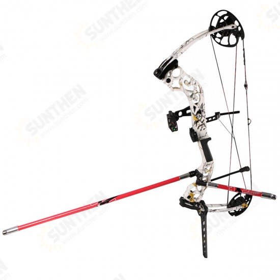 Archery Single Side V-Bar Quick Disconnect Mount Adjustable Bow Rod Stabilizer Bow Stand