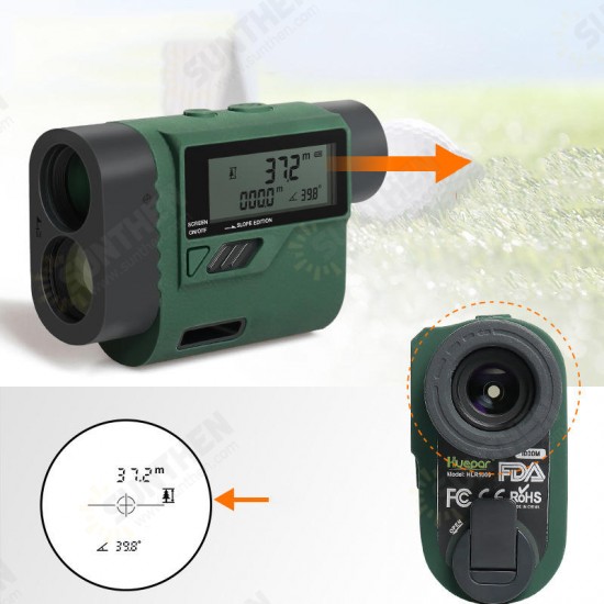 HLR1000 1000M 6Modes IP54 Telescope Laser Rangefinder Outdoor Golf Hunting Range Finder