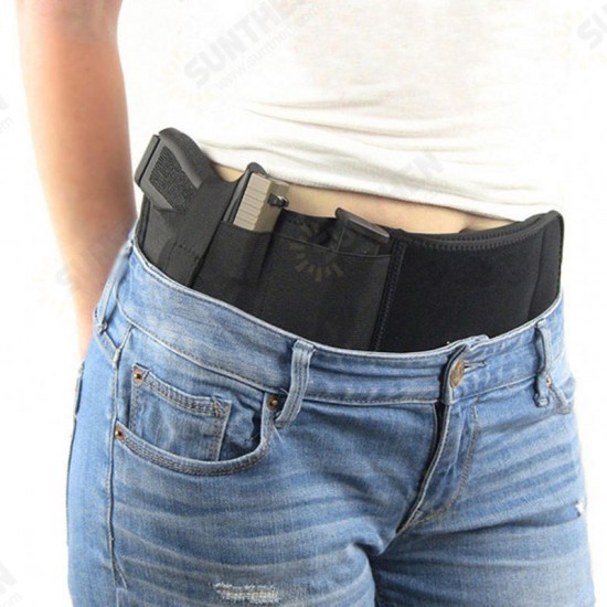 Neoprene Concealed Carry Right Hand Waist Belly Band Elastic Holster Gun Holsters Magazine Pouches For Men Women