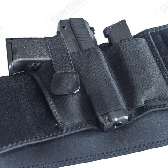 Neoprene Concealed Carry Right Hand Waist Belly Band Elastic Holster Gun Holsters Magazine Pouches For Men Women