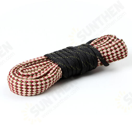 Hunting leaning Kits Rope Brush 6mm 7mm 8mm 9mm Cal Gauge Cleaner Rope Tools for Tactical Shotguns Pistols Barrel