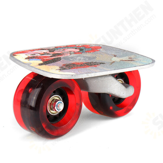 2 Pcs Skate Board PU Flashing Wheel Split Skateboard Drift Plate Roller Skate Outdoor Sport