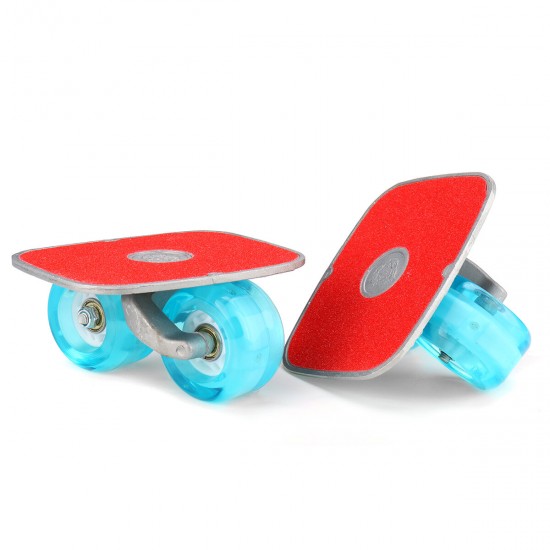 2 Pcs Skate Board PU Flashing Wheel Split Skateboard Drift Plate Roller Skate Outdoor Sport