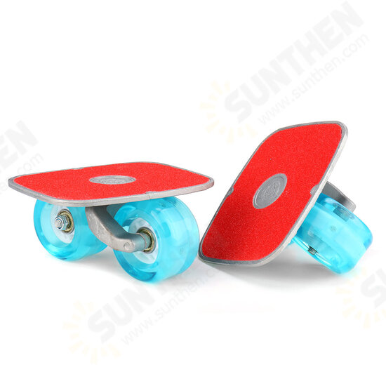 2 Pcs Skate Board PU Flashing Wheel Split Skateboard Drift Plate Roller Skate Outdoor Sport