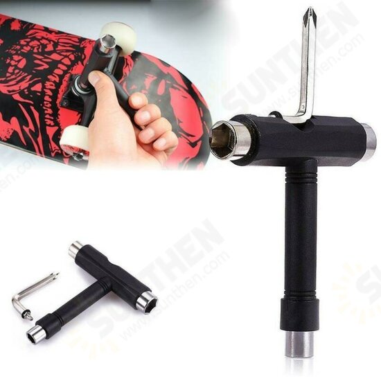 Multi-Function Skateboard Tools T Tools Allen Key L-Type Phillips Head Wrench Screwdriver for Adjusting Mounting Trucks