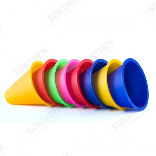 Training Marking Cones Slalom Skate Pile Cup-Random Color