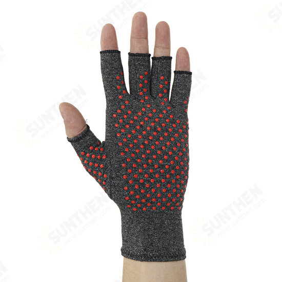 1 Pair Compression Arthritis Gloves Arthritic Joint Pain Relief Hand Gloves Therapy Open Fingers Compression Mittens