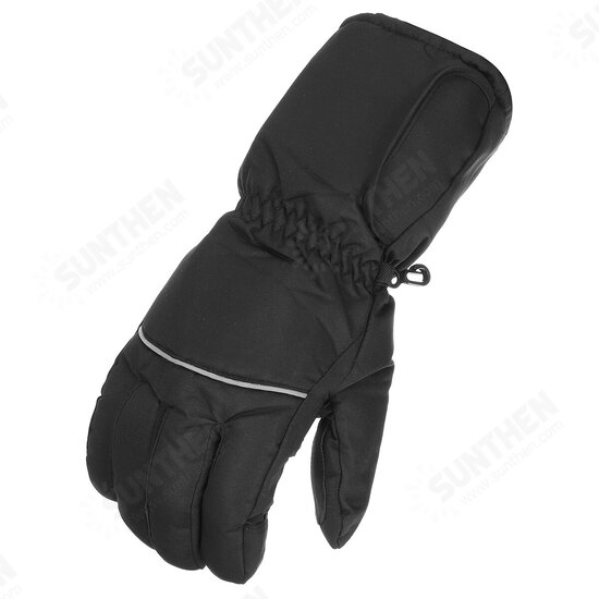 1 Pair Electric Heated Gloves Touchscreen Warm Battery Gloves Full Finger Waterproof Heating Thermal Gloves Ski Bike Mobile Phone Motorcycle Gloves Winter