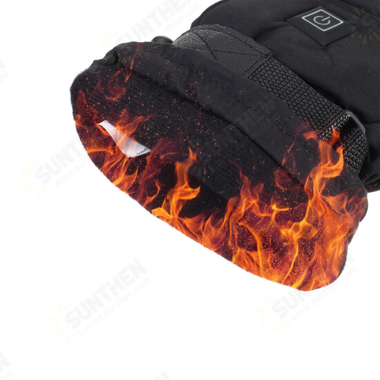 1 Pair Electric Heated Hand Gloves 3 Modes Touchscreen Motorbike Motorcycle Winter Warm Heated Battery Gloves