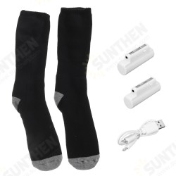 3-Gear Adjustable 4000mAh Electric Heating Socks 70℃ Intelligent Heating Warm Up Breathable Comfortable Long Socks 3-Gear Adjustable 4000mAh Electric Heating Socks 70℃ Intelligent Heating Warm Up Breathable Comfortable Long Socks