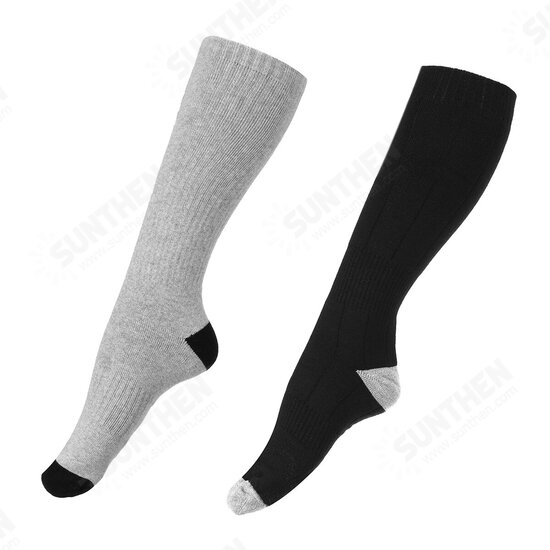 3-Gear Adjustable 4000mAh Electric Heating Socks 70℃ Intelligent Heating Warm Up Breathable Comfortable Long Socks