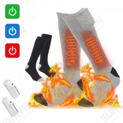 3-Gear Adjustable 4000mAh Electric Heating Socks 70℃ Intelligent Heating Warm Up Breathable Comfortable Long Socks 3-Gear Adjustable 4000mAh Electric Heating Socks 70℃ Intelligent Heating Warm Up Breathable Comfortable Long Socks