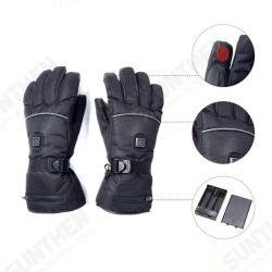 3-Modes Electric Heating Built-in Battery Gloves Control Winter Thermal Ski Motorcycle Gloves Waterproof Heated Gloves Cycling Climbing Gloves 3-Modes Electric Heating Built-in Battery Gloves Control Winter Thermal Ski Motorcycle Gloves Waterproof Heated Gloves Cycling Climbing Gloves