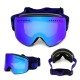 Magnetic Ski Goggles UV400 Double Lens Anti-fog Mountaineering Glasses Men Women Snowmobile Spectacles