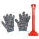 Car Anti-Skid Snow Shovel +Glove +Bag Tool Set Wear-Resistant Anti-Skid Outdoor Repair Tools