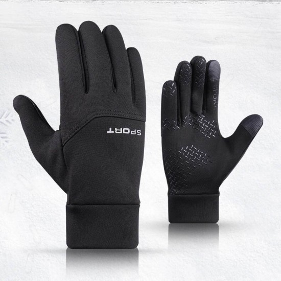 Cycling Waterproof Warm Touch Screen Gloves Winter Cold Weather Thermal Gloves with Finger for Workout Running Bike Men and Women