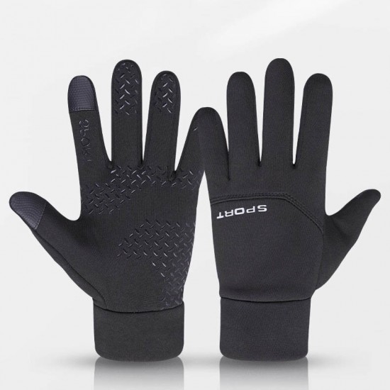 Cycling Waterproof Warm Touch Screen Gloves Winter Cold Weather Thermal Gloves with Finger for Workout Running Bike Men and Women