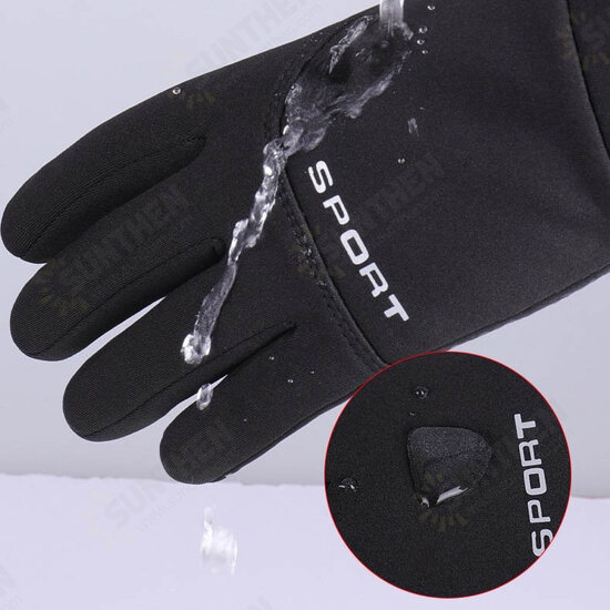 Cycling Waterproof Warm Touch Screen Gloves Winter Cold Weather Thermal Gloves with Finger for Workout Running Bike Men and Women