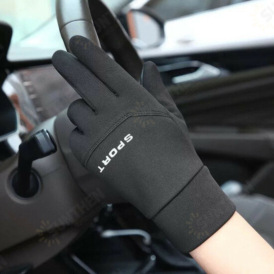 Cycling Waterproof Warm Touch Screen Gloves Winter Cold Weather Thermal Gloves with Finger for Workout Running Bike Men and Women