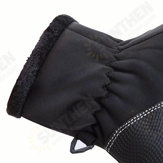 DB03 Unisex Touch Screen Windproof Waterproof Sports Winter Full Finger Ski Gloves With Zipper