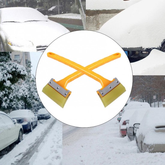Dichotomanthes Stainless Steel Snow Shovel Winter Car Snowboard Scraper Shovel Glass not Hurt
