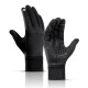 Winter Electric Cycling Gloves Touch Screen Golves Full Finger Windproof Thermal Warm Non-Slip Velvet Gloves for Men Adults Mountaineering Skiing Hiking
