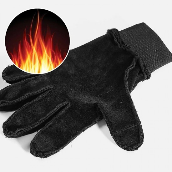 Winter Electric Cycling Gloves Touch Screen Golves Full Finger Windproof Thermal Warm Non-Slip Velvet Gloves for Men Adults Mountaineering Skiing Hiking
