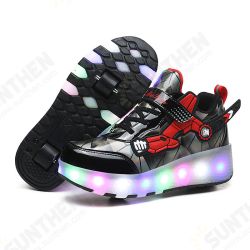 New 2-in-1 Skating Shoes USB Rechargeable Removed LED Wheels Roller Skate Sport Sneakers New 2-in-1 Skating Shoes USB Rechargeable Removed LED Wheels Roller Skate Sport Sneakers