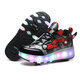 New 2-in-1 Skating Shoes USB Rechargeable Removed LED Wheels Roller Skate Sport Sneakers