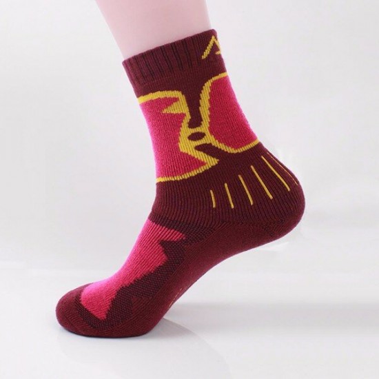 S018 Women Winter Warm Full Thick Merino Wool Socks Ladies Thick Athletic Woolen Girls Socks