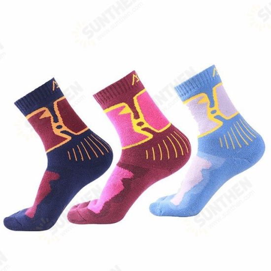 S018 Women Winter Warm Full Thick Merino Wool Socks Ladies Thick Athletic Woolen Girls Socks