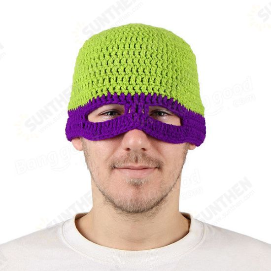 Teenage Mutant Ninja Turtles Full Face Cover Ski Mask Octopus Knit Windproof Warm Cap