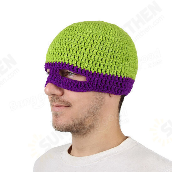 Teenage Mutant Ninja Turtles Full Face Cover Ski Mask Octopus Knit Windproof Warm Cap