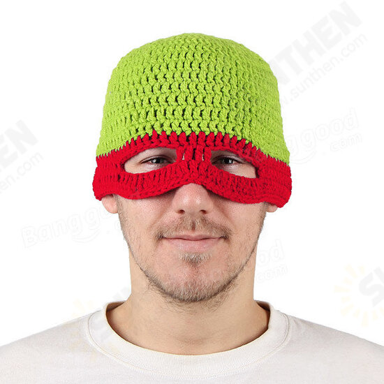 Teenage Mutant Ninja Turtles Full Face Cover Ski Mask Octopus Knit Windproof Warm Cap