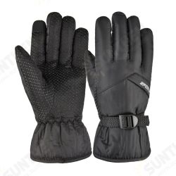 Thicken Electric Cycling Ski Gloves Touch Screen Waterproof Gloves Winter Velvet Warm Leisure Full Finger Men Gloves Thicken Electric Cycling Ski Gloves Touch Screen Waterproof Gloves Winter Velvet Warm Leisure Full Finger Men Gloves